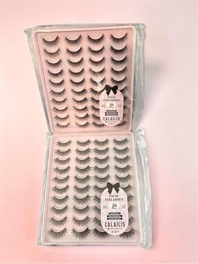 False Eyelashes - Natural Black (40 Pairs)